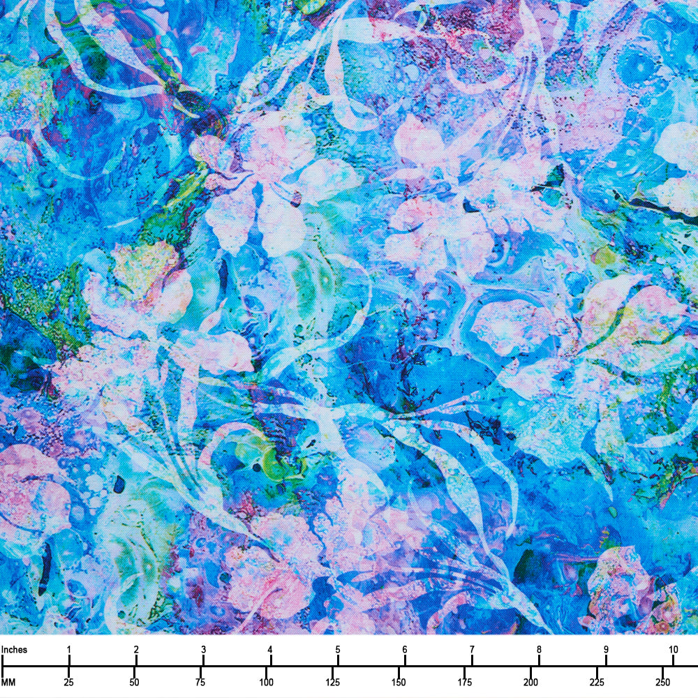 Robert Kaufman Wild Vista Hydrangea SRKD 22123 470 - By The Yard