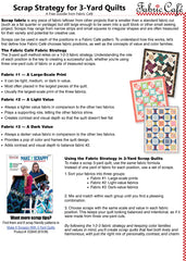 Fabric Scrap Strategy for 3-Yard Quilts - Free Goodie