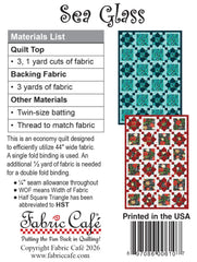 Sea Glass 3-Yard Quilt Pattern