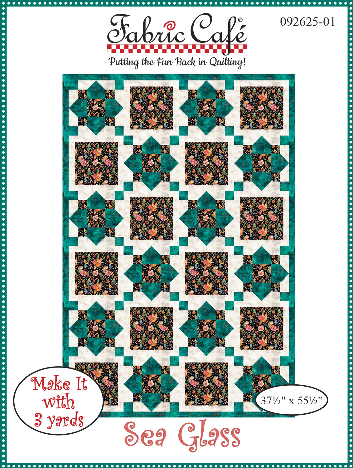 Sea Glass 3-Yard Quilt Pattern