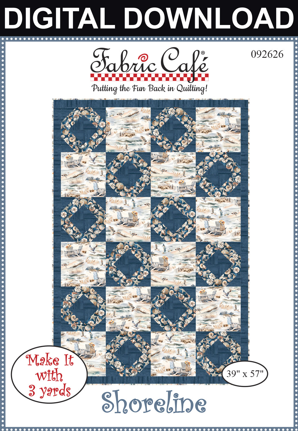 Shoreline 3-Yard Quilt Pattern