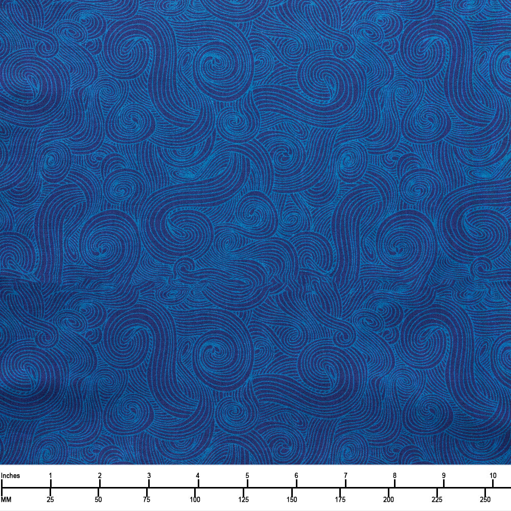 Studio E Just Color Basic Swirl 1351 Navy - 32-inch EOB Special