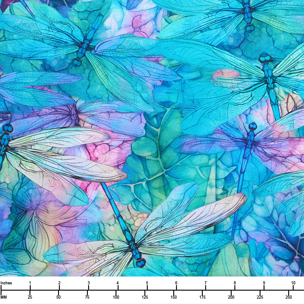 Timeless Treasures Dragonfly Illusion Packed Dragonflies Dream CD3205 - By The Yard