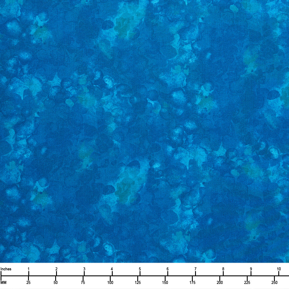 Timeless Treasures Solidish Watercolor Texture Kim C6100 Azure - By The Yard