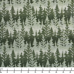Wilmington Timerland Trails Trees All Over Green 3070 45606 777 - 22-inch EOB Special