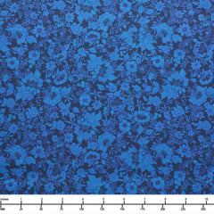 Windham China Blue Flower Bed Midnight 54936 3 - 32-inch EOB Special