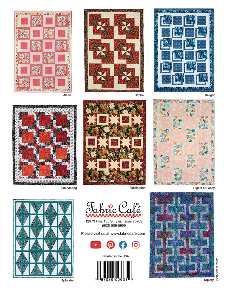 Attraction Fabric Cafe - 3 Yard Quilt - 850029306153