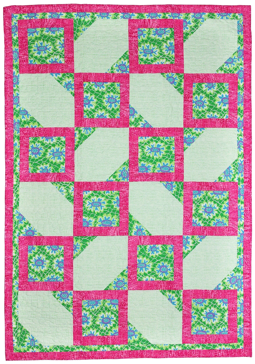 Block It Out Quilt Kit, Pattern by Gourmet Quilter Fabric Wave 3 Digitally Printed cheapest by Hoffman Fabrics 46