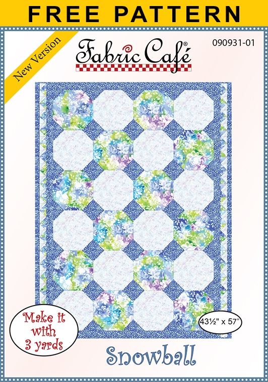 Snowball Free 3 Yard Quilt Pattern