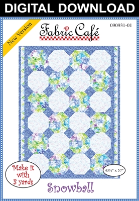 Snowball Downloadable 3-Yard Quilt Pattern