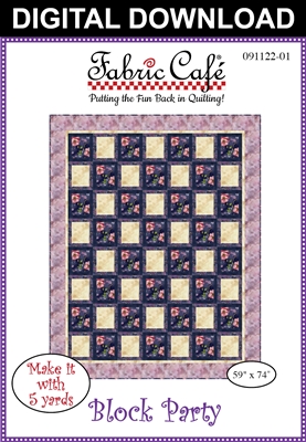 5-Yard Block Party - Downloadable Quilt Pattern