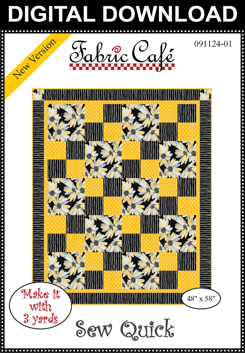 Sew Quick Downloadable 3 Yard Quilt Pattern