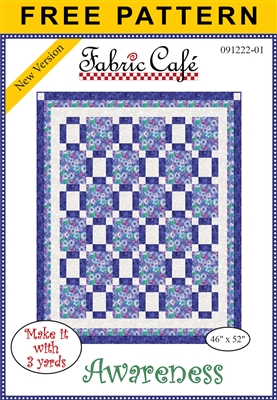 Awareness - Free 3-Yard Quilt Pattern