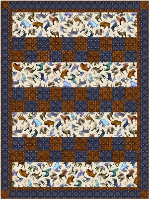 Checkmate Quilt Pattern by Fabric Cafe 850029306276 - Quilt in a