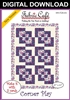 Corner Play Downloadable 3 Yard Quilt Pattern