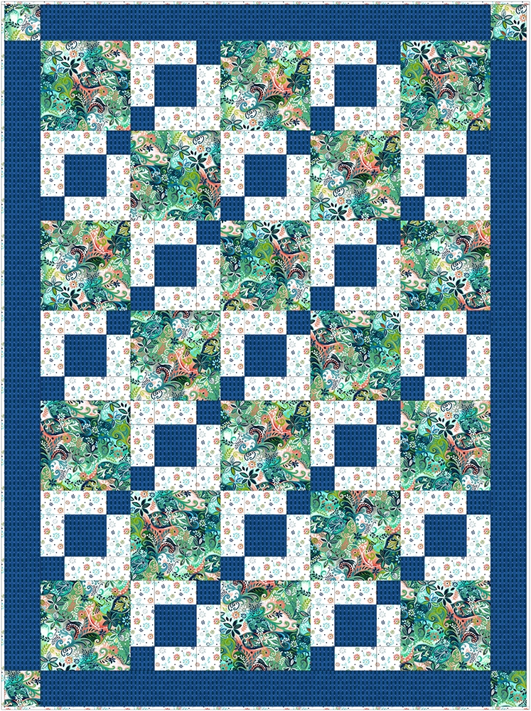 Stepping Stones Downloadable 3 Yard Quilt Pattern