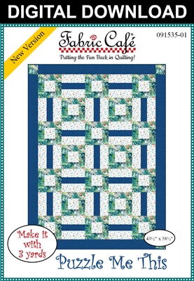 Puzzle Me This - Downloadable 3 Yard Quilt Pattern