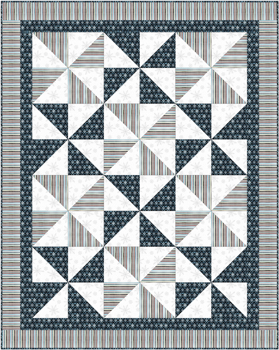 Fabric Cafe It's A Breeze 3-Yard Quilt Pattern 091826-01