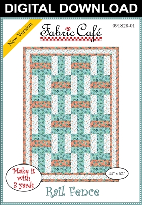Rail Fence - Downloadable 3 Yard Quilt Pattern