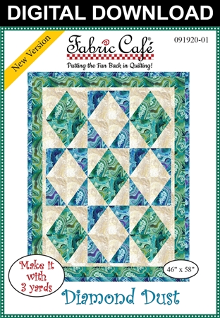 Diamond Dust Downloadable - 3 Yard Quilt Pattern