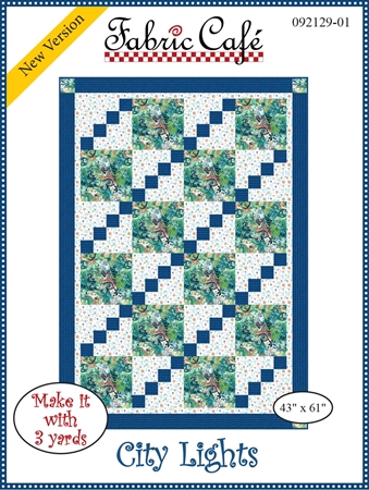 City Lights by Fabric Café Dolphin Nursery Quilt Kit, Under the Sea Quilt  Kit