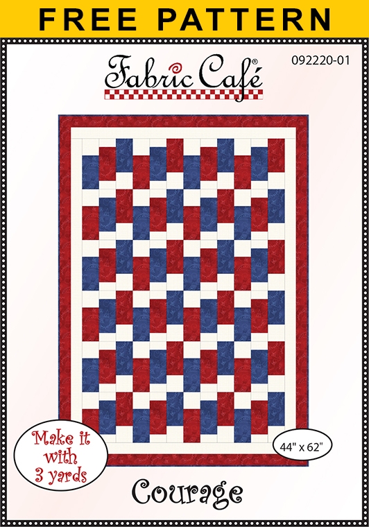 Courage - 3 Yard Quilt Free Pattern