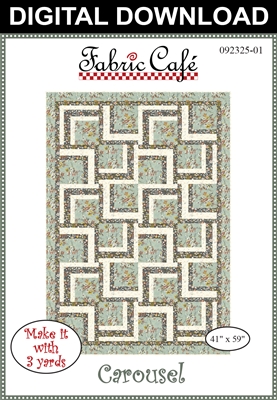 Carousel Downloadable 3-Yard Quilt Pattern