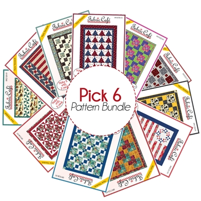 Pick 6 Pattern Bundle - 3-Yard Quilt Patterns