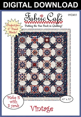 Vintage 3-Yard Quilt Pattern | Perfect for 6-inch Panels