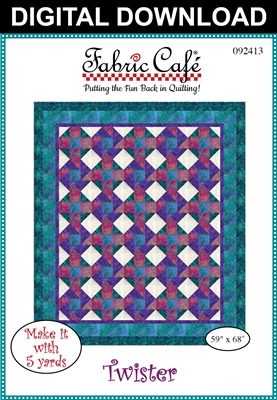 Twister 5-Yard Quilt Pattern - Downloadable