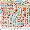 Benartex Gather Together Words of Autumn Cream 14457-07 - 22-inch EOB Special