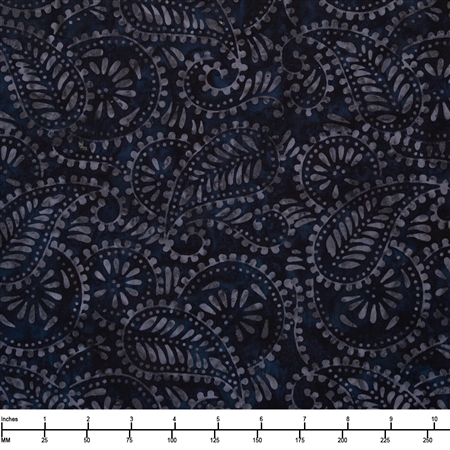 Moda Blue Ridge Batiks Midnight 4367 20 - 28-inch EOB Specia