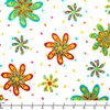Blank Color Burst Daisies with Dots B 3346 01 Marshmallow - By The Yard