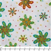 Blank Color Burst Daisies with Dots B 3346 01 Marshmallow - By The Yard