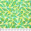 Blank Color Burst Paisley B 3347 44 Yellow - By The Yard