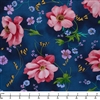 QT Fabrics Fiore Large Floral Indigo 30644 W - 32-inch EOB Special