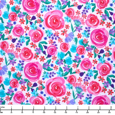 QT Fabrics BAKER'S DOZEN FLORAL Z 1649 29720 Z 10O - 28-inch EOB Special