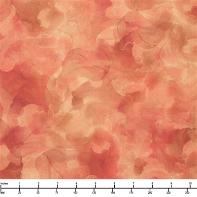 QT Fabrics Aura 45 Watercolor Blender Terracotta 2600 30198 TC 15O - 32-inch EOB Special