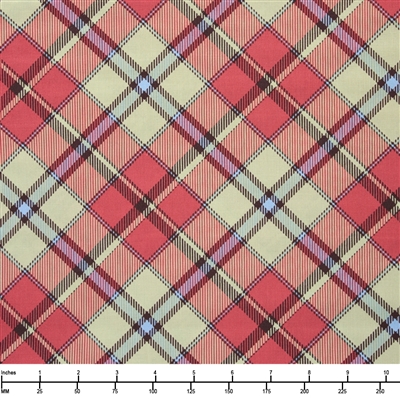 Clothworks Joyful Winter Diagonal Plaid Y3815 55 - 22-inch EOB Special