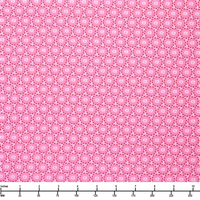 Benartex Color it Sunshine Dahlia Geo Pink 1635321 - 32-inch EOB Special