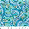 QT Fabrics Seashell Soiree Swirls Aqua 2600 30304 Q - 32-inch EOB Special