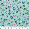 Robert Kaufman Desert Blooms Aqua AHVD 21979 70 D2150012 - 32-inch EOB Special