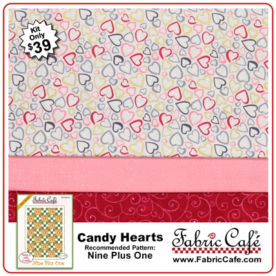 Candy Hearts - 3 Yard Quilt Kit