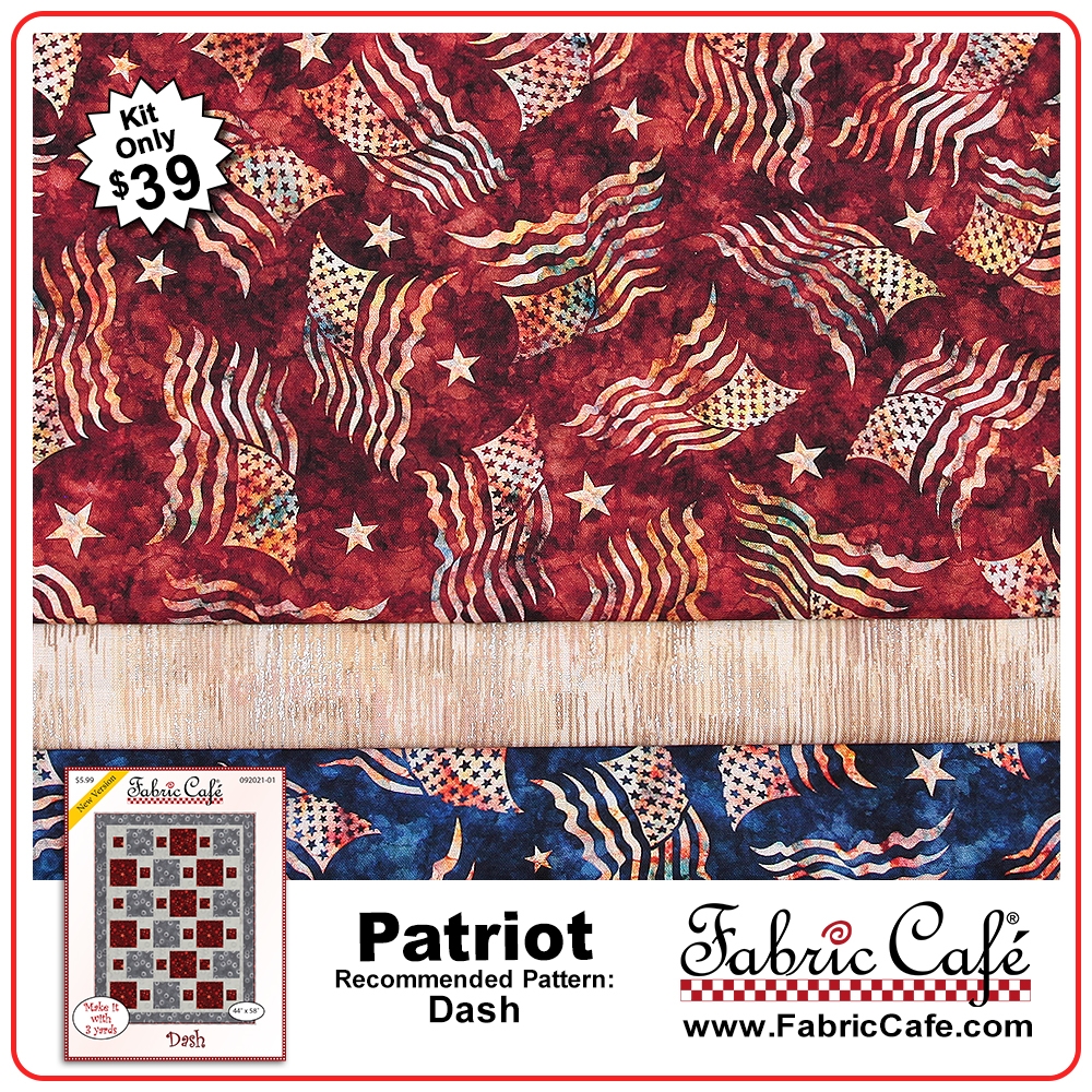 Fabric Cafe Make It Patriotic with 3-Yard Quilts