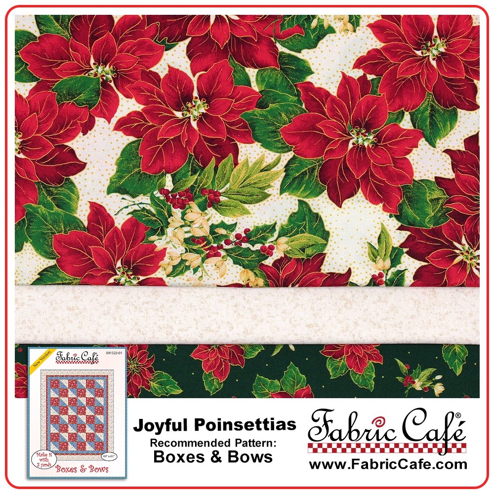 Pretty popular Poinsettias Quilt Kit