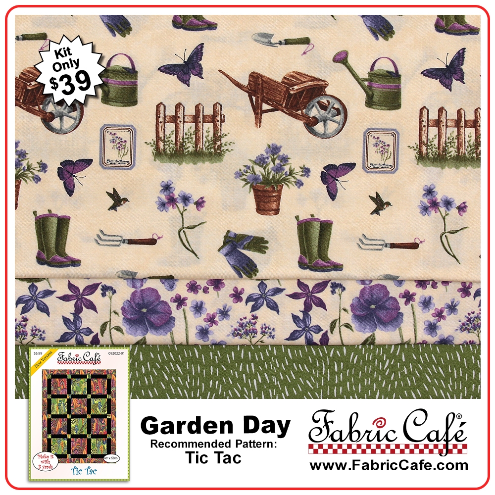 Fabric Cafe 3 yard quilt Tic Tac 092022-01 Pattern