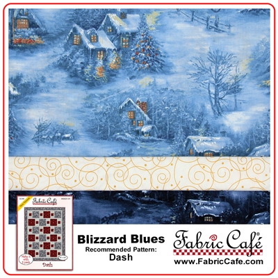 Blizzard Blues - 3 Yard Quilt Kit