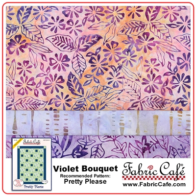 Violet Bouquet - 3 Yard Quilt Kit