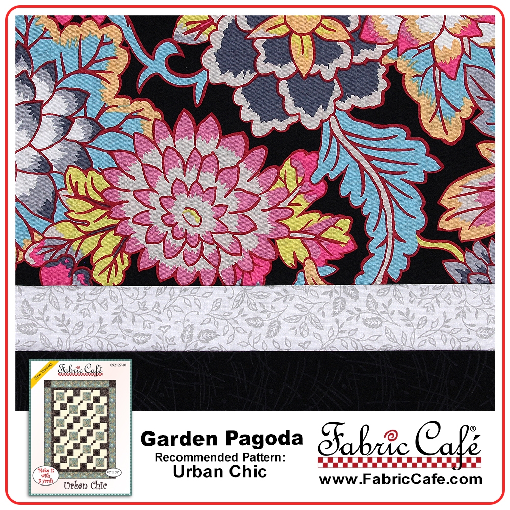 Garden Pagoda 3 Yard Quilt Kit