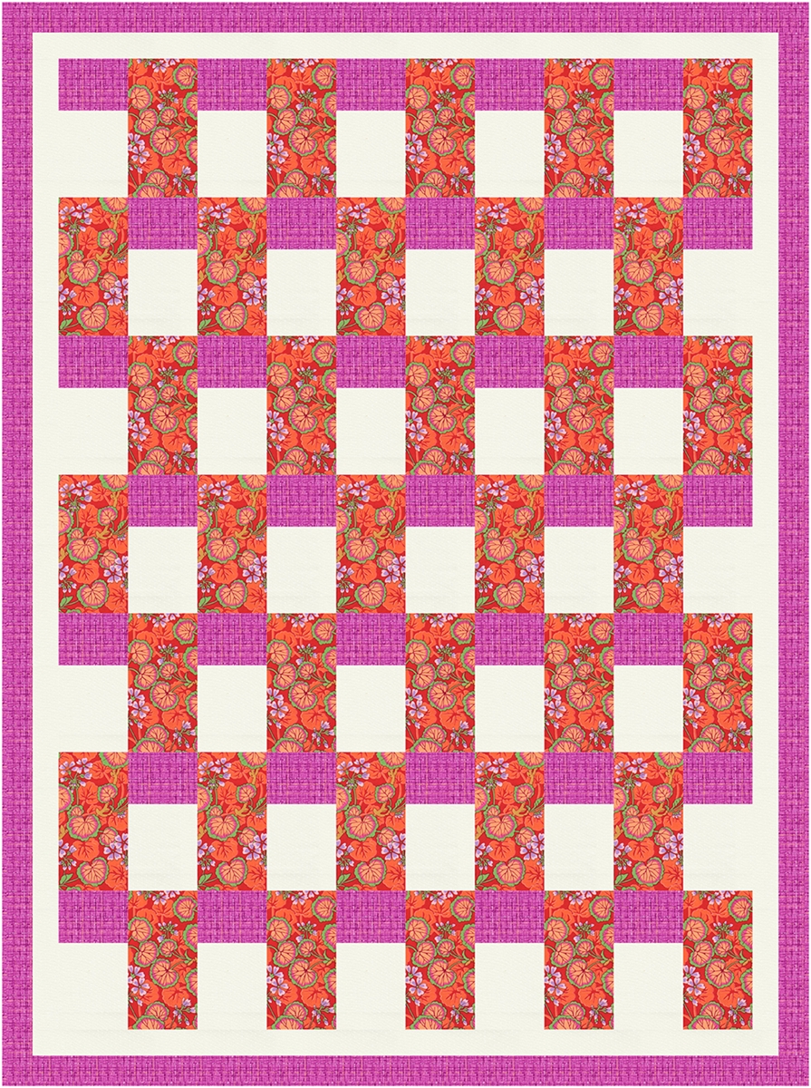 Leafy Charm 3 Yard Quilt Kit